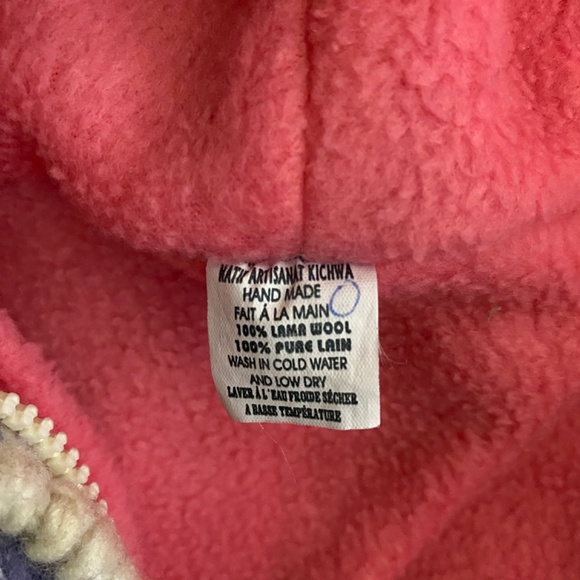 Hand made lamb wool sweater for little girl - Picture 5 of 5